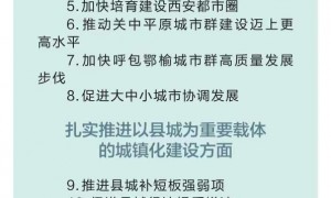 以6方面25项重点任务为牵引 陕西高质量推进新型城镇化