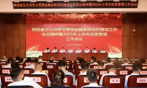 中国人寿保险股份有限公司陕西省分公司召开全省系统学习贯彻金融系统党的建设工作会议精神暨2025年上半年经营管理工作会议